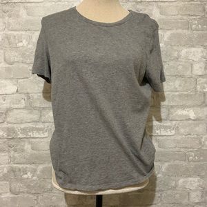 Forever 21 Heather Crewneck Short Sleeve Cotton Tee Shirt T Top M Grey Gray